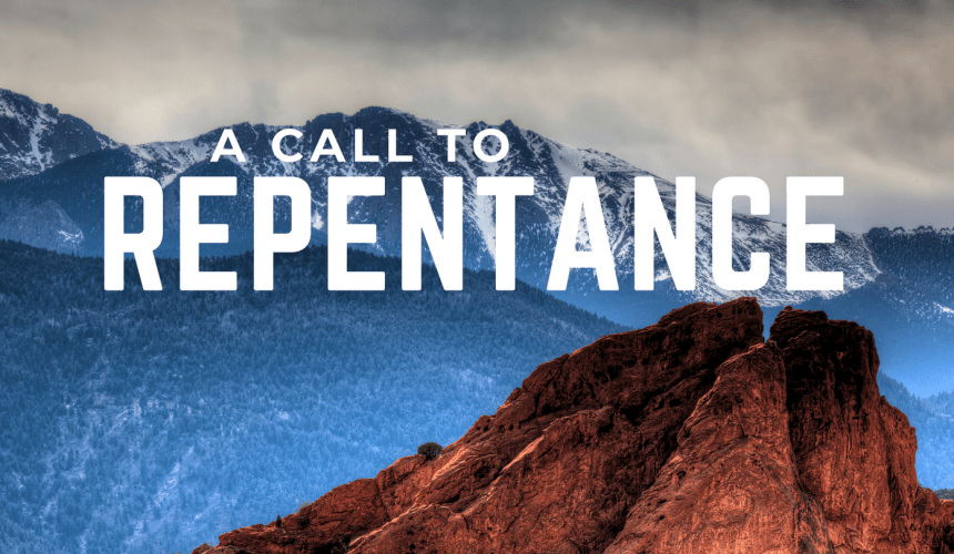 Strong and Courageous: A Call to Repentance